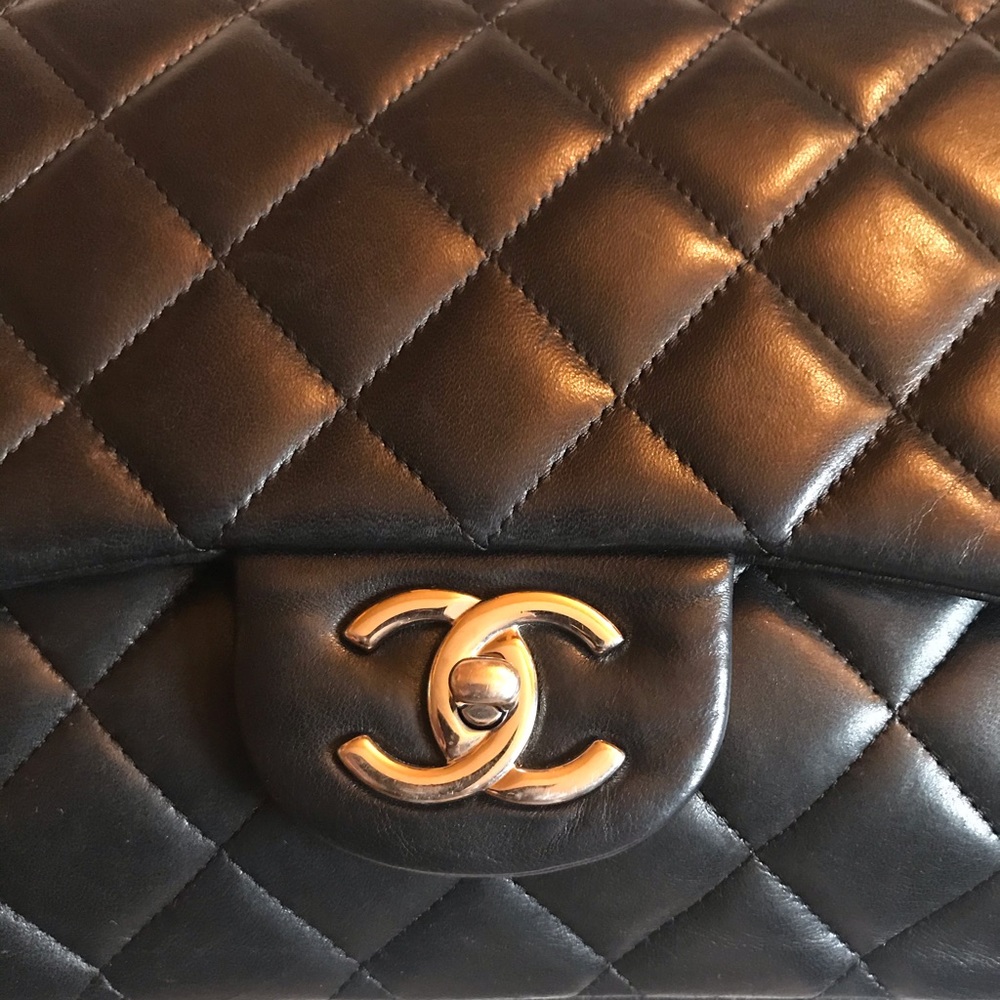 SOLD Authentic Chanel Maxi Double Flap Bag - Picture 5 of 10
